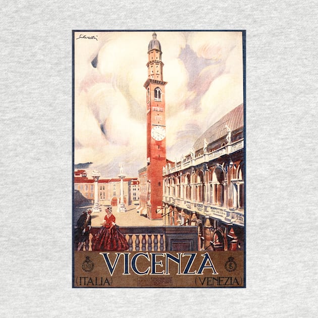 Basilica Palladiana VICENZA ITALIA Venice Vintage Italy Travel by vintageposters